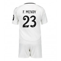 Real Madrid Ferland Mendy #23 Hjemmebanesæt Børn 2024-25 Kortærmet (+ Korte bukser)